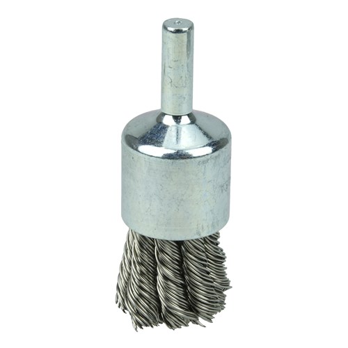 3/4" Knot Wire End Brush, .020" Stainles