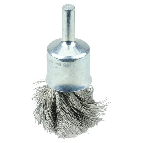 3/4" Knot Wire End Brush, .0104" Steel F