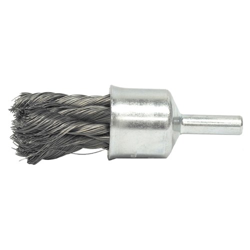 1/2" Knot Wire End Brush, .014" Steel Fi
