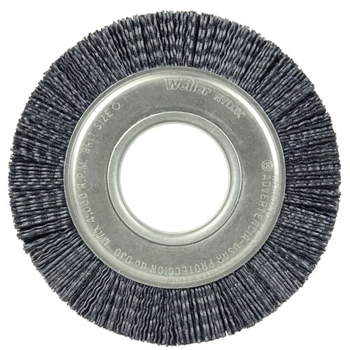 Burr-Rx 6" Crimped Filament Wheel Brush,