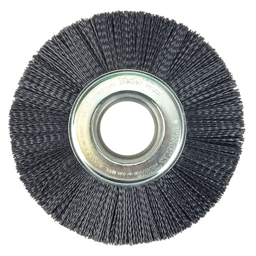 Burr-Rx 8" Crimped Filament Wheel Brush,