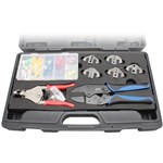 Deluxe Crimping Tool Kit with Frame, 5 D