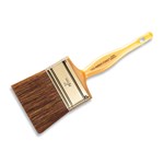 4" Amber Fong Wall Brush with Brass-plat