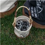 Mini Tool Bucket, Leather-Bottom