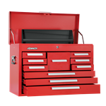 26" 10 DRW MECH CHEST - INDUSTRIAL RED