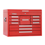 26" 10 DRW MECH CHEST - INDUSTRIAL RED