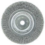 6" Narrow Face Crimped Wire Wheel, Short