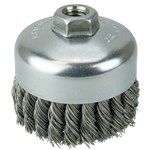 4" Single Row Knot Wire Cup Brush, .023"
