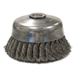 5" Single Row Knot Wire Cup Brush, .014"