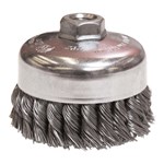 4" Single Row Knot Wire Cup Brush. .014"