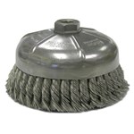 6" Single Row Knot Wire Cup Brush, .023"