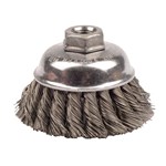 3-1/2" Single Row Knot Wire Cup Brush, .