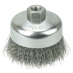 4" Crimped Wire Cup Brush, .014" Steel F