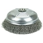 6" Crimped Wire Cup Brush , .014" Steel