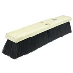 18" Medium Sweep Floor Brush, Black Tamp