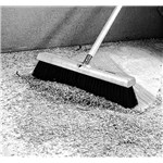 18" Medium Sweep Floor Brush, Black Tamp